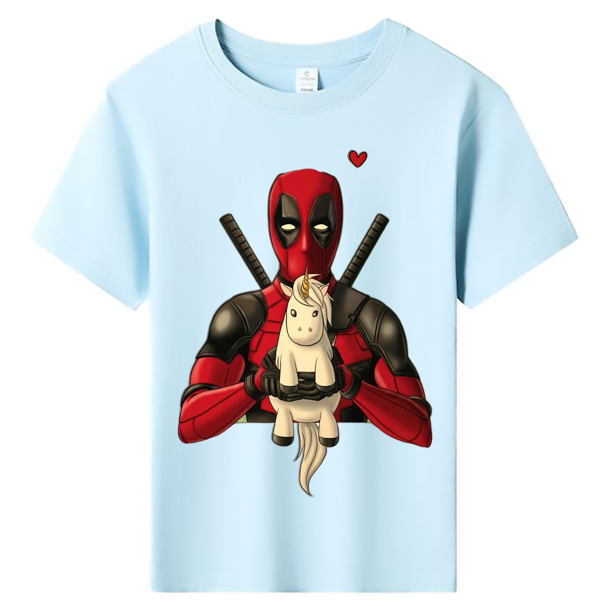 （画像用） Deadpool デッドプール 綿100％キッズTシャツ（フロントプリント）